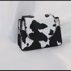 Mini cow print bag